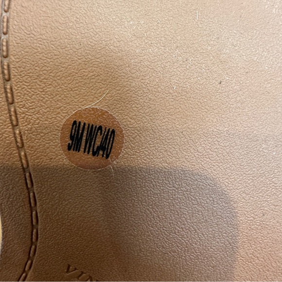 Vince Camuto Vuliann2 Wide Calf Leather Knee High Boots Tan Brown 9 WC - Picture 14 of 15